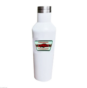 Arkansas Razorbacks 2776 Infinity Hot Cold Stainless Steel Water Beverage Bottle 17 oz White