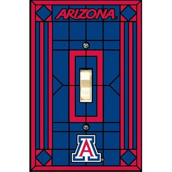 Arizona Wildcats 461 Art Glass Single Switchplate Cover