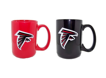 Atlanta Falcons NFL Ceramic Coffee Mug Tea Cup 15 oz Set of 2