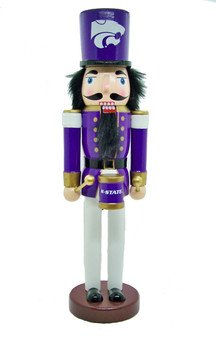 Kansas State Wildcats MLB 14 Inch Nutcracker with Drum