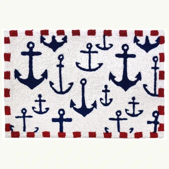 Anchors Aweigh JB-MCL001 Jellybean Entryway Entryway Rug Floor Mat 20 x 30 Machine Washable