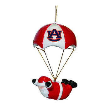 Auburn Tigers NCAA 2444 Skydiving Santa Ornament