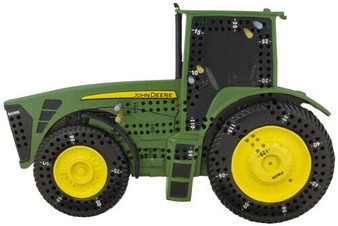 John Deere Tractor Cribbage Game Board with Pegs Green Resin 10.25" L