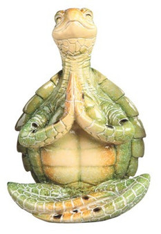 Green Sea Turtle 90194 Yoga Lotus Pose Figurine 6.75" H