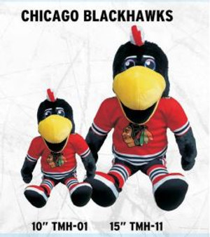 Chicago Blackhawks NHL Mascot Tommy Hawk 15" H Stuffed Animal Plush Doll Toy