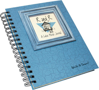 R and R Lake House Write it Down series by Journals Unlimited, Guided Journal Diary 7.5x 9"