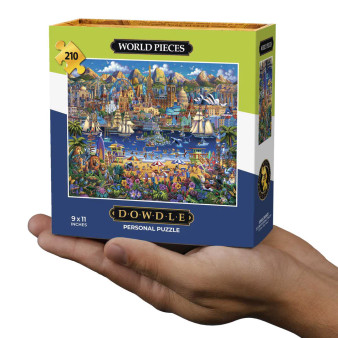 World Pieces 90508 Personal Mini Jigsaw 210 Piece Puzzle 9 x 11" Dowdle Boardwalk