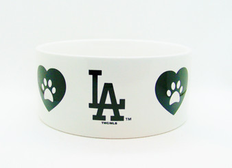 Los Angeles Dodgers 2783 Medium White Ceramic Pet Bowl
