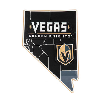 Las Vegas Golden Knights 6WS4380 NHL Nevada State 3D Wall Art 18" H