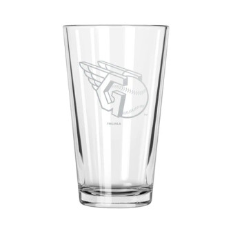 Cleveland Guardians MLB Etched Logo Clear Beer Pint Glass Cup 16 oz