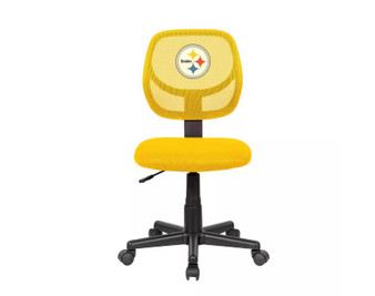 Pittsburgh Steelers NFL 496-1004 Armless Task Desk Office Chair Yellow