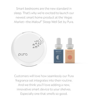 Pura Smart Home Fragrance Diffuser Rest Rise Fragrance by Malouf