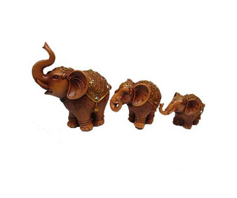 Festival Elephant Trio 33025 Set of 3 Resin 7.25" L