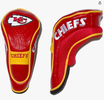 Kansas City Chiefs Hybrid Utility Fairway Wood Golf Club Head Cover Embroidered Logo