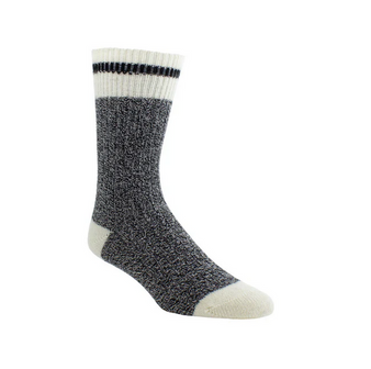 Wool Work Boot Crew Socks by Perri WOMEN 9-11