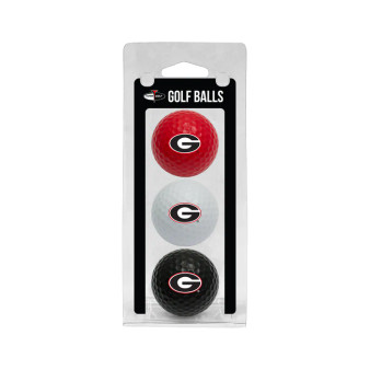 Georgia Bulldogs NCAA Regulation Size Golf Ball Set of 3