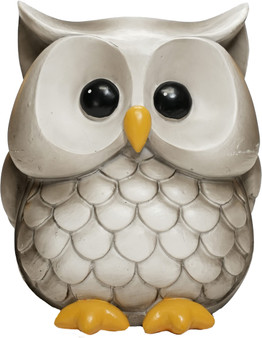 Owl 15043 Indoor Outdoor 6.5" H Resin Garden Statuary Grey