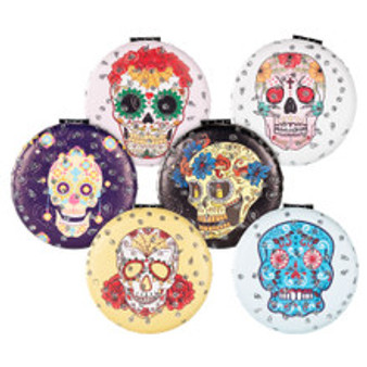SKULL COMPACT MIRROR ASSORTED
