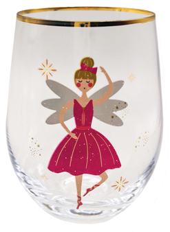 Sugar Plum Fairy 25222 Nutcracker Ballet Stemless Wine Glass
