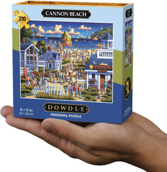 Cannon Beach 90539 Haystack Rock Oregon 210 Piece Personal Mini Jigsaw Puzzle 9 x 11" Dowdle Boardwalk