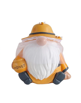 Copy of Honey Bee Keeper Gnome 15072 Indoor Outdoor 8" H Resin Garden Statuary