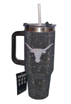 Texas Longhorns NCAA Bling Colossal 40 oz Rhinestone Handle Tumbler Black
