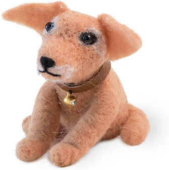 Tanner The Dog 18429  Wool Tabletop Figurine 5" L