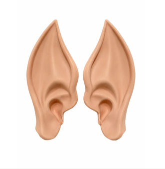 Forest Elf Latex Ears  Flesh Color Prosthetic Halloween Realistic