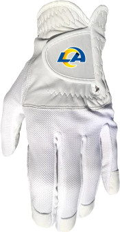 Los Angeles Rams NFL Mesh Leather Golf Glove Left Hand for Right Handed Golfer
