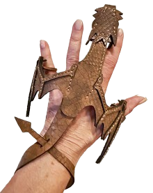 Dragon Hand Pet Brown Green Red