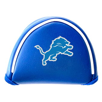 Detroit Lions NFL Logo Mallet Putter Golf Club Headcover Blue