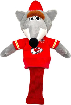 Kansas City Chiefs NFL Mascot KC Wolf Plush Headcover Team Golf
