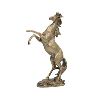 Horse Rearing 80187 Gold Statue 11.8" H