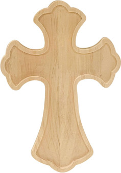 Wood Cross Unfinished for Crafts 12 x 8"