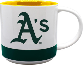 Oakland A's Athletics MLB 521-C18TTM Two Tone Ceramic Coffee Mug Tea Cup 16 oz
