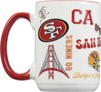 San Francisco 49ers NFL Team Spirit Ceramic Coffee Mug Tea Cup 15 oz