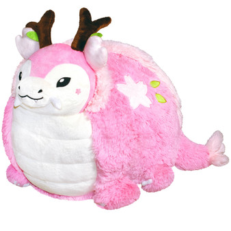 Sakura Dragon 15" Stuffed Animal Toy Plush by Squishable Pink