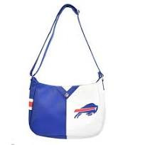 Buffalo Bills NFL 300139 Pebble Split Hobo Purse Bag 14" L