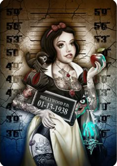 Snow White Mug Shot Canvas by Digoil Renowned