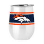 Denver Broncos NFL Striped Fusion Lidded Stemless Wine Tumbler 11 oz Stainless Steel
