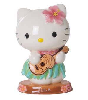 Hello Kitty 23474 Hula Girl Ceramic Figurine 5.8" H Blue Sky Sanrio