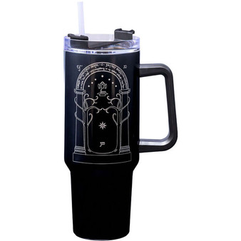 Lord of the Rings LOTR Elven Door Doors of Durin 40 oz Stainless Steel Hot Cold Travel Tumbler Mug