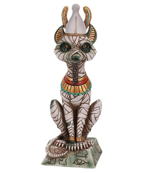 Osiris 13566 Mummy Cat Figurine Egyptian Peities by Stanley Morrison 8" H Resin