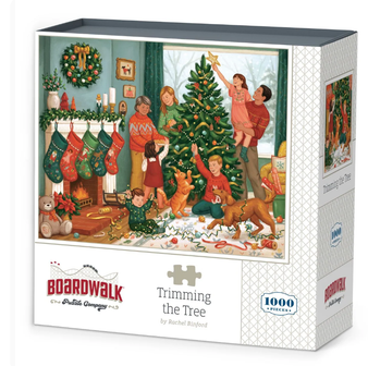 Trimming the Tree 1000 Piece Jigsaw Puzzle 19 x 26" Dowdle Boardwalk