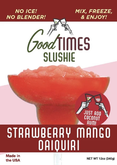 Good Times Slushie Strawberry Mango Daiquiri Mix (Add Alchohol and Freeze) USA Good Times Slushie Strawberry Mango Daiquiri Mix (Add Alchohol and Freeze) USA