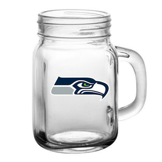 Seattle Seahawks NFL 4 oz Mini Mason Jar Mug Double Shot Glass