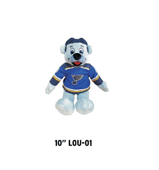 St. Louis Blues NHL Mascot Louie Polar Bear 10" H Stuffed Animal Plush Doll Toy