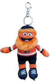 Philadelphia Flyers NHL Mascot Gritty Plush Zipper Pull Keychain 4.5" H