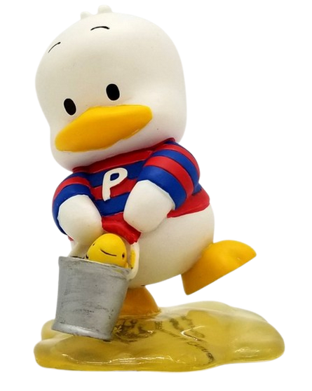 Pekkle with Fish PK89604 Pitch in a Pail Figurine Sanrio