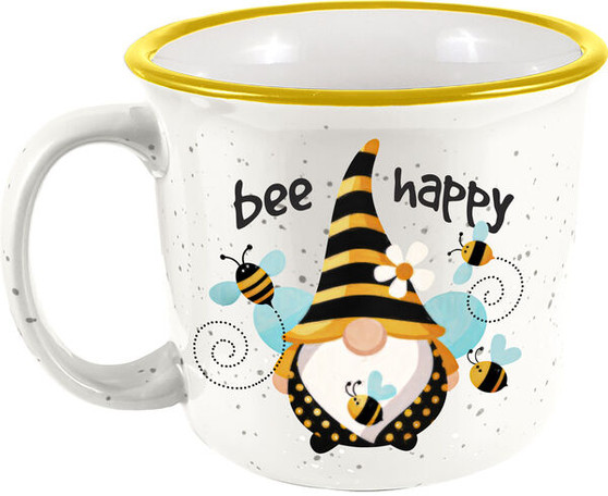 Bee Gnome 21556  Camper Coffee Mug Tea Cup 14 oz Ceramic